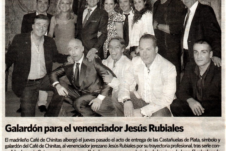 galardón para jesús rubiales